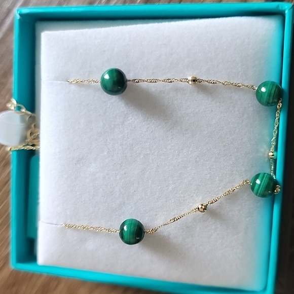 Effy Gold malachite necklace - Picture 2 of 2